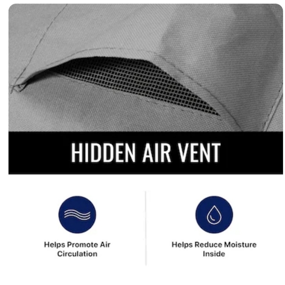 KHOMO GEAR Outdoor Dining Set Cover 88"W x 25"H x 58"D Gray - Picture 5 of 7